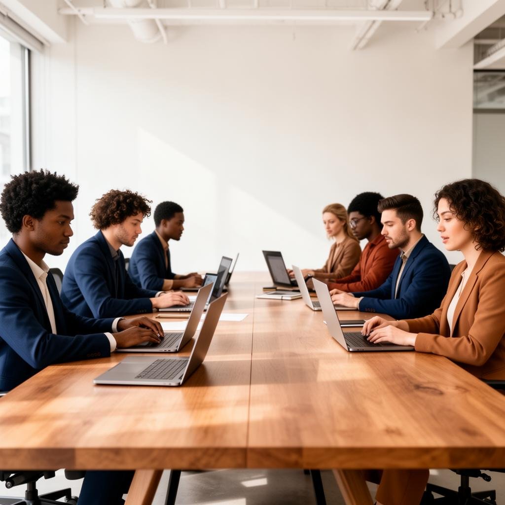 The Metanex Smart Systems team collaborating in a modern office
